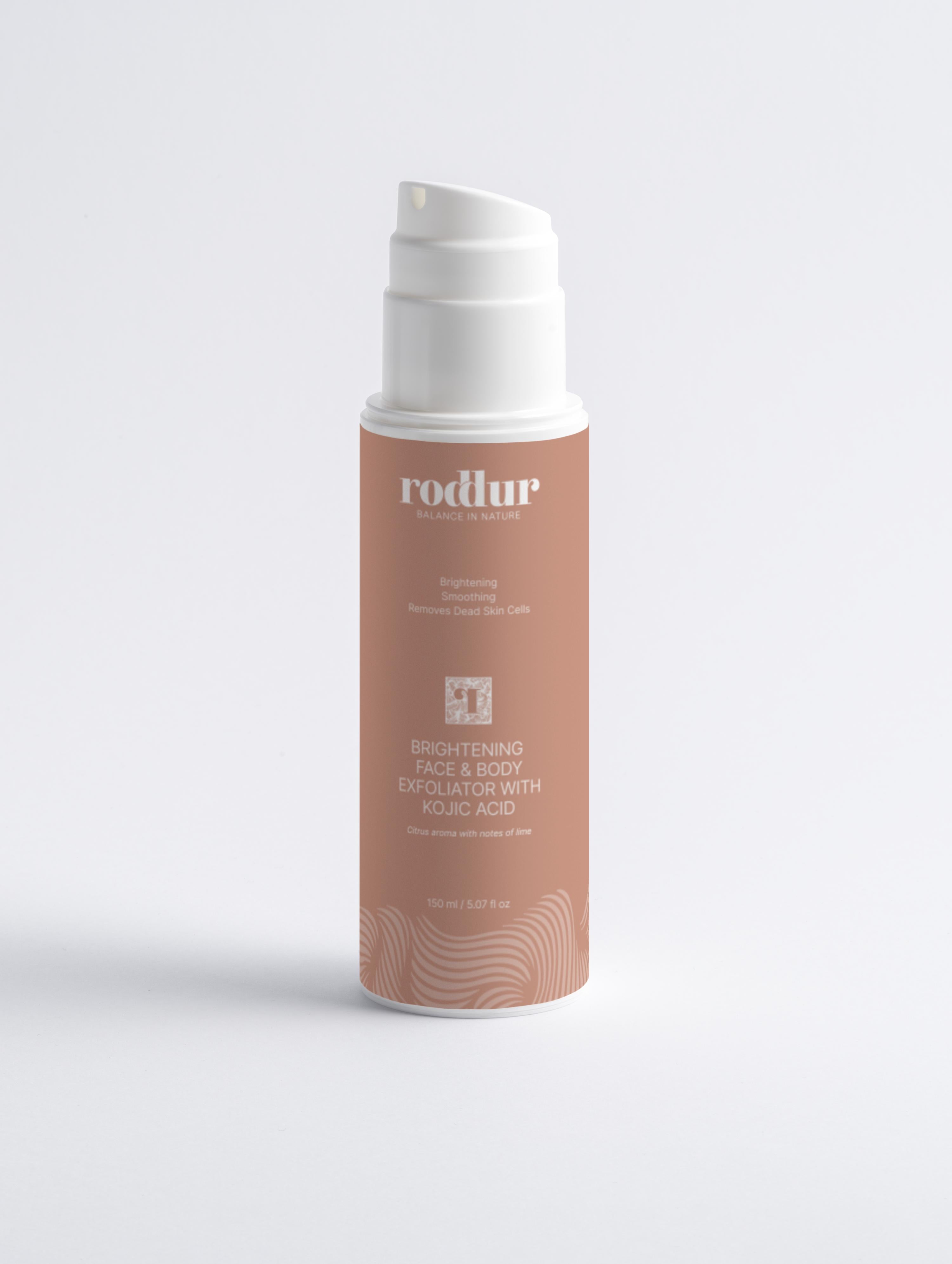 Exfoliant éclaircissant pour le visage et le corps avec acide kojique